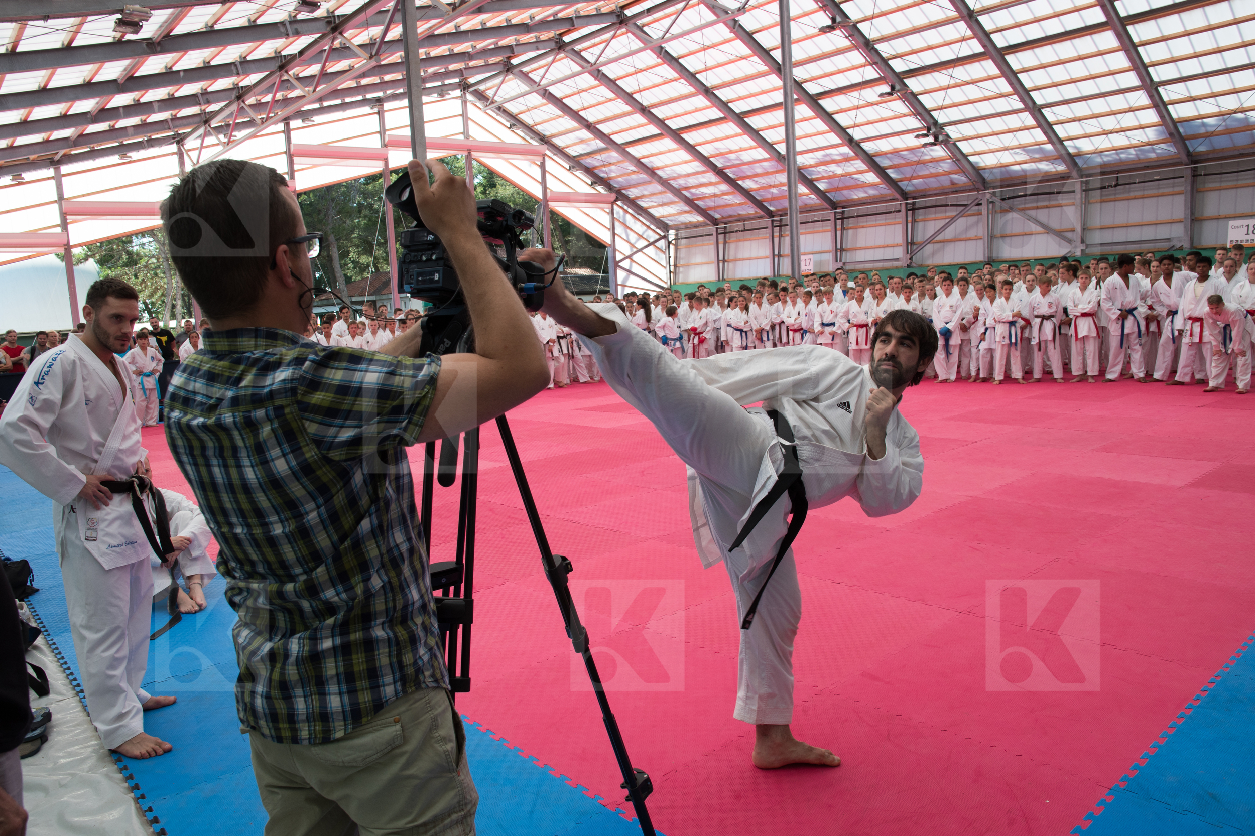 Interview of Rafael AghayevPhoto of WKF youth training camp N°16